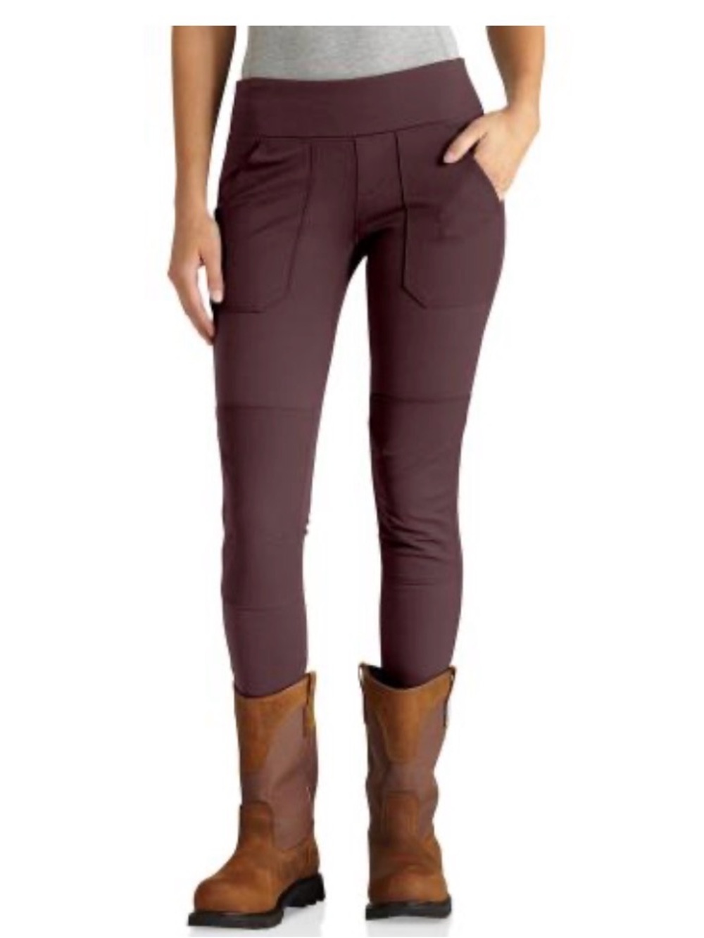 Carhartt Force Fitted Midweight Utility Pants Women's Medium Maroon NWT BN2482-W
